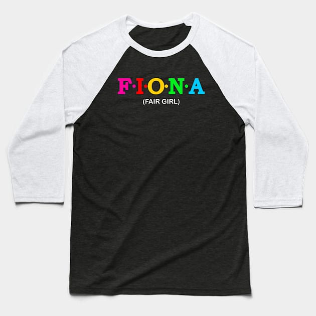 Fiona - Fair Girl. Baseball T-Shirt by Koolstudio